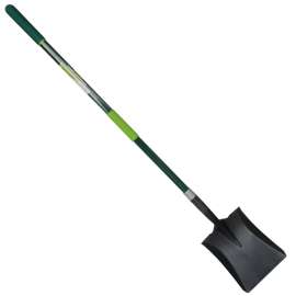 Med Square Spade with Fiberglass Long Handle