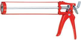 Red Skeleton Caulking Gun with Nozzle Unblock Pin