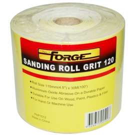 100'L x 4.5"W 120 Grit Sanding Rolls