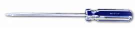 5/32" x 4" Carbon Steel Straight Slotted Screwdriver with Transparent Handle