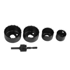 1.25" to 2.13" Carbon Steel Holesaw Set, 5 Pieces