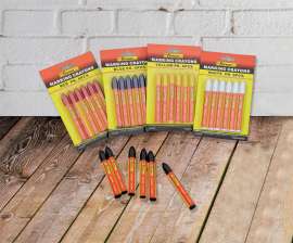 Yellow Marking Crayons, 6 Pieces