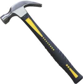 20 oz. Forged Carbon Steel Cushion Grip Claw Hammer, 6/Case