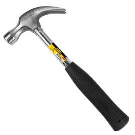 16 oz. Forged Carbon Steel Head Claw Hammer with Tubular Steel Shaft