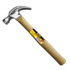 16 oz. Forged Carbon Steel Head Claw Hammer with Wood Handle
