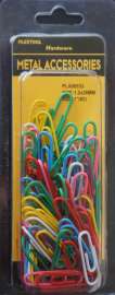 1"(#2) Assorted Colors Paper Clips, 65/Pack
