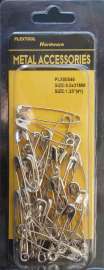 1-1/4"(#1) Silver Safety Pins, 40/Pack