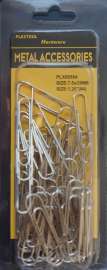 1-1/4"(#4) Silver Metal Paper Clips, 60/Pack