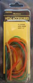 1.5" Assorted Colors Rubber Band, 9g/Pack