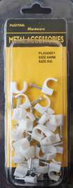R6 Cable Clip with Steel Nail, 28/Pack