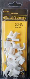 R10 Cable Clip with Steel Nail, 18/Pack