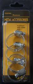 1" Hose Clamps, 4/Pack
