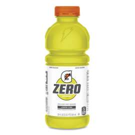 G Zero Sugar Ready-to-Drink Thirst Quencher, 20 oz, Bottle, Lemon-Lime