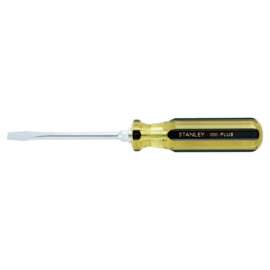 100 Plus Round Blade Standard Tip Screwdrivers, 1/4 in, 8 1/4 in Overall L