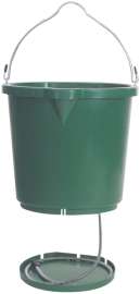FARM INNOVATORS FB120 Heated Bucket, Polyethylene, Green