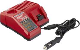 Milwaukee 48-59-1810 Vehicle Charger, 18 V Output, Red