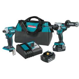 Makita LXT XT288T Brushless Combination Kit, Battery Included, 18 V, 2-Tool, Lithium-Ion Battery