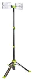 PowerSmith Voyager Series PVLR8000A Work Light, 0.52 A, 120 V, 52 W, Lithium-Ion, Rechargeable Battery, 2-Lamp