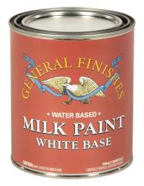 General Finishes QWS Milk Paint, Water, Flat, White, 1 qt, Can, 600 sq-ft/gal Coverage Area