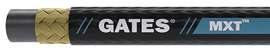 Gates MXT MEGASYS 85047 Wire Braid Hose, 0.675 in OD, 3/8 in ID, 50 ft L, 4800 psi Pressure, Synthetic Rubber, Black