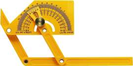 GENERAL 29 Angle Protractor with Locknut, 0 to 165 deg, Plastic