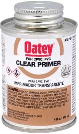 Oatey 30750 Primer, Liquid, Clear, 4 oz