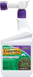 Bonide 066 Crabgrass and Broadleaf Weed Killer, Liquid, Black/Brown, 1 qt Bottle