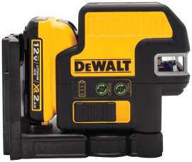 DeWALT DW0825LG-QU Laser Level, 165 ft, +/-1/8 in at 30 ft Accuracy, Green Laser