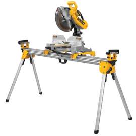 DeWALT DWX723 Miter Saw Stand, 500 lb, 151 in W Stand, 32 in H Stand, Aluminum, Black/Yellow