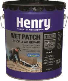Henry HE208071 Roof Cement, Black, Liquid, 5 gal Can
