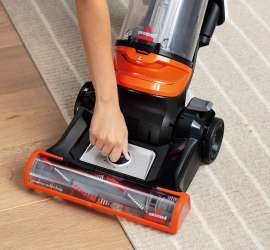 BISSELL CleanView 1831 Vacuum Cleaner, 13-1/2 in W Cleaning Path, Samba Orange