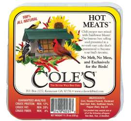 Cole's Hot Meats HMSU Suet Cake, 11.75 oz