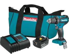 Makita LXT XFD13SM1 Cordless Driver and Drill, Battery Included, 18 V, 4 Ah, 1/2 in Chuck
