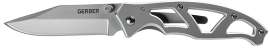 GERBER Paraframe Series 31-003612 Folding Knife, 3 in L Blade, Stainless Steel Blade, Silver Handle