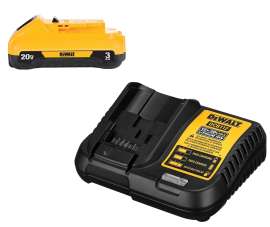 DeWALT DCB230C Power Tool Battery Kit, 20 V Input, 3 Ah, 1-Battery, Battery Included: Yes