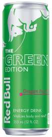 Red Bull Green Edition Series RB234937 Energy Drink, Dragon Fruit Flavor, 12 oz Can