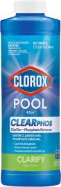 Clorox Pool & Spa 52032CLX Clearphos Clarifier + Phosphate Remover Chemical, 32 oz