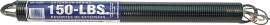 Prime-Line GD 12207 Extension Spring, 1-19/64 in OD, 22 in OAL, Carbon Steel, Galvanized, Loop End, 150 lb