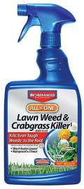 BioAdvanced 704125A Weed and Crabgrass Killer, Liquid, Black/Brown, 24 oz Bottle