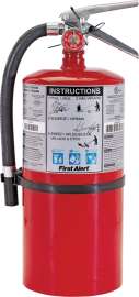 FIRST ALERT PRO10 Rechargeable Fire Extinguisher, 10 lb Capacity, Monoammonium Phosphate, 4-A:60-B:C Class