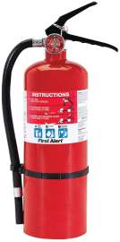 FIRST ALERT PRO5 Fire Extinguisher, 5 lb Capacity, Monoammonium Phosphate, 3-A:40-B:C Class, Wall Mounting