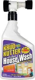 Krud Kutter HW32H/4 House Wash Cleaner, 32 oz, Can, Liquid, Mild