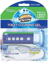 Scrubbing Bubbles 71380 Toilet Cleaner, 1.34 oz, Gel, Fresh Mountain Morning, Colorless