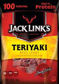Jack Link's 10000008424 Beef Jerky, Teriyaki Flavor, 1.25 oz