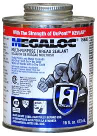 Oatey Megaloc 15804 Thread Sealant, 4 oz Can, Paste, Blue