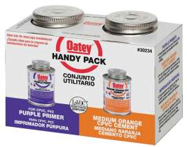 Oatey 30234 CPVC/Primer, Liquid, Orange/Purple, 4 oz