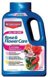BioAdvanced 701110A Rose and Flower Fertilizer, 4 lb, Granular, 6-9-6 N-P-K Ratio