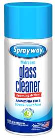 Sprayway SW195R Glass Cleaner, 6 oz, Aerosol, Butyl, Colorless/Pale Yellow