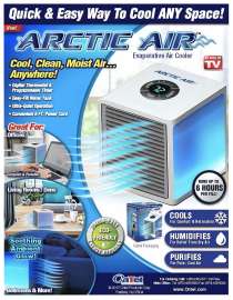 ARCTIC AIR Ultra AAU-MC4 Portable Evaporative Cooler, 1 gal Tank, 3-Speed, 120 V, 1.5 A, Blue/White