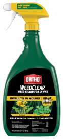 Ortho WeedClear 0205710 RTU Lawn Weed Killer, Liquid, Spray Application, 24 oz Bottle